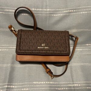 MK Logo Jet Set Charm Phone Crossbody